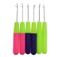 

High quality knitting needle plastic handle crochet hook with tongue