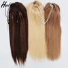 Large Stock Wholesale Unprocessed Peruvian Hair Drawstring Human Hair Pony tail
