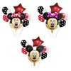 18inch Minnie Mickey Mouse head Happy Birthday Foil Balloon Decoration Cartoon Party supplies 2.8g wave point latex Balloon