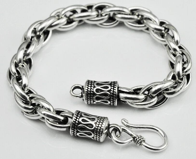 Thai Silver Jewelry 925 Bracelet Original Handmade Vintage Thai Silver Jewelry 925 Bracelet Original Handmade Vintage Men And Women Chain Link Bracelets In From Accessories