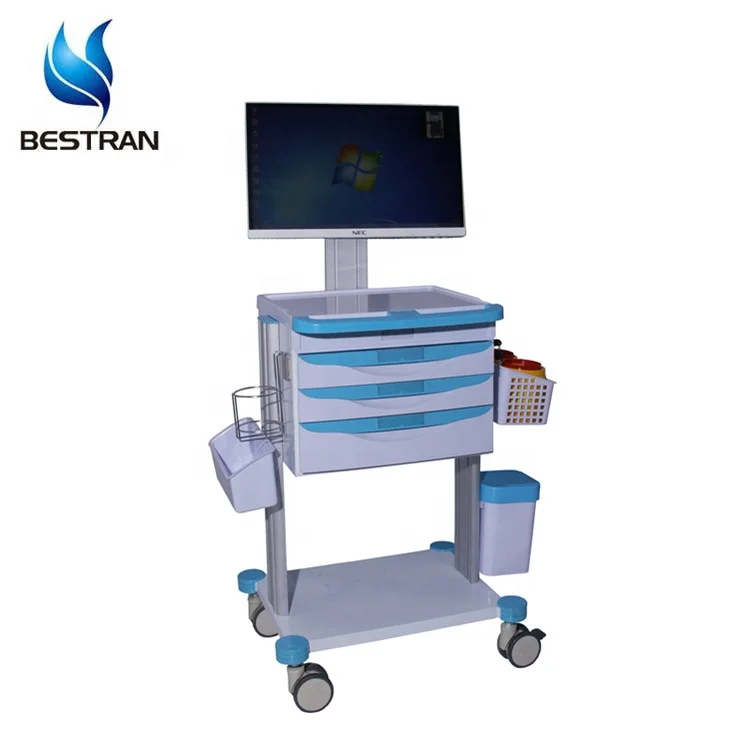 Btly005 Hospital Mobile Doctor Nursing Laptop Computer Medical Trolley