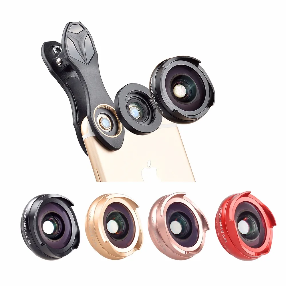 For Iphone Camera Lens Promacro Lens+wide Angle Lens Kit,Clipon Cell