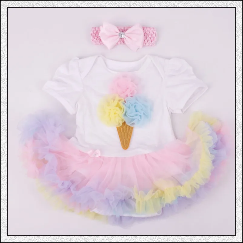 

New Product Lovely Girl Cartoon Pink Tutu Dress Baby kids Short Sleeve Romper Clothing Sets, As picture or your request pms color