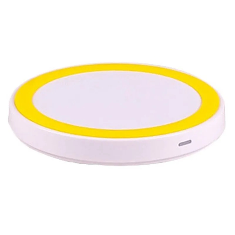 

Universal Mini Colorful Round Qi Wireless Charger for iPhone Samsung Mobile Phone, White;yellow;green;black;orange;red