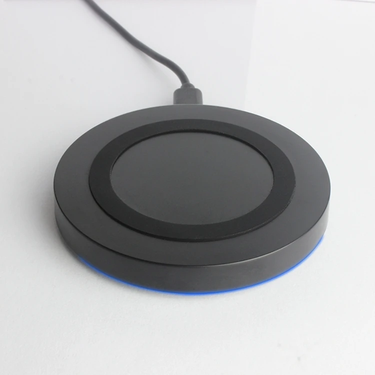 

Mobile Phone Charging 5 W 7.5 W 10 W universal portable Qi travel fast wireless charger for iPhone and Samsung, Black
