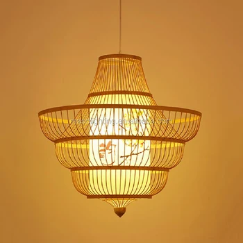 Bamboo Pendant Lamp Big Modern Chandeliers Modern For High