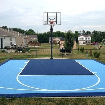 Removable Waterproof Outdoor Basketball Court Interlocking Plastic ...