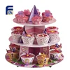 Custom Tiers Colorful Wedding Cupcake Paper Cake Stand For Decoration