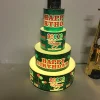 Factory produce Custom Logo VIP LED Birthday Cake Bottle Presenter Holder for Night Club Lounge Bar Weddings