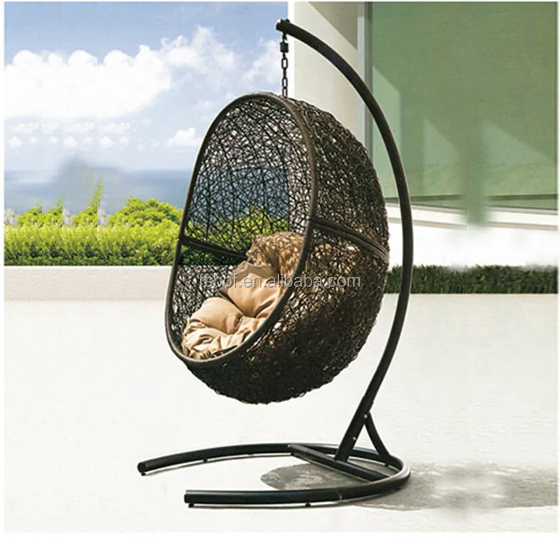 Factory sale cheaper outdoor patio modern swing egg chair hanging egg shaped chair HFG-033