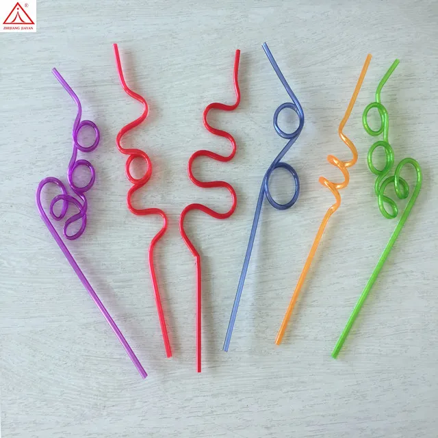 Reusable Drinking Straws Plastic Wedding Party Supplies Crazy Loop