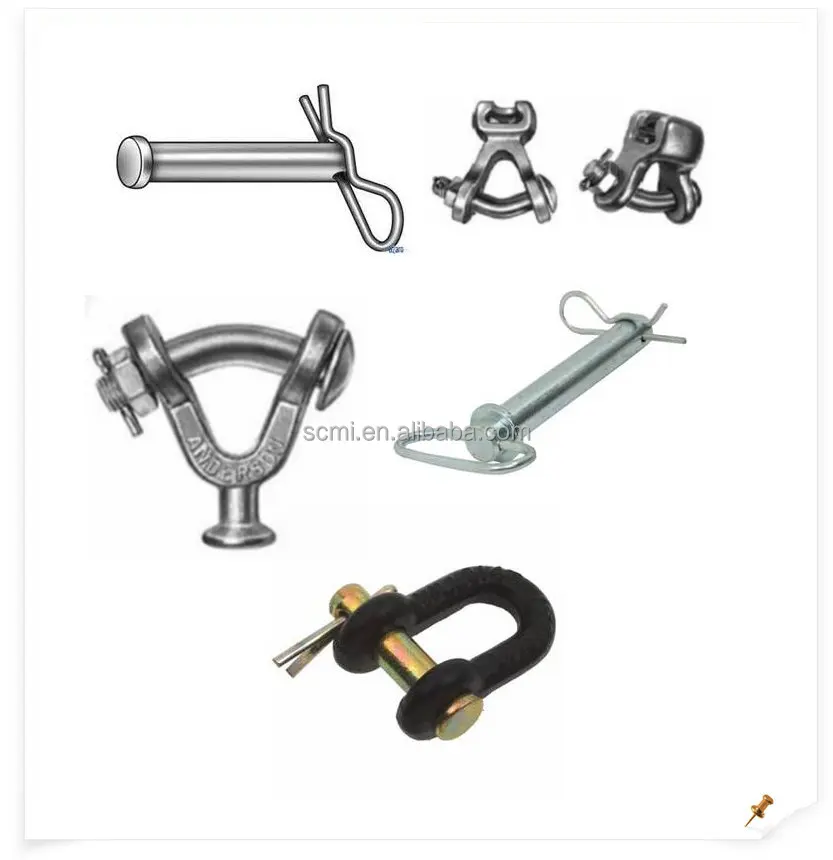 China Factory Carbon Steel Wire Lock Grooved Clevis Pins With Head