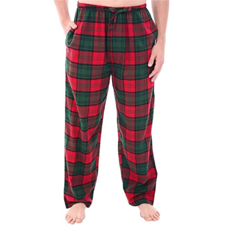 plaid cotton pajama pants