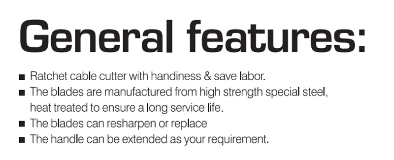 Hand Ratchet Cable Cutter 