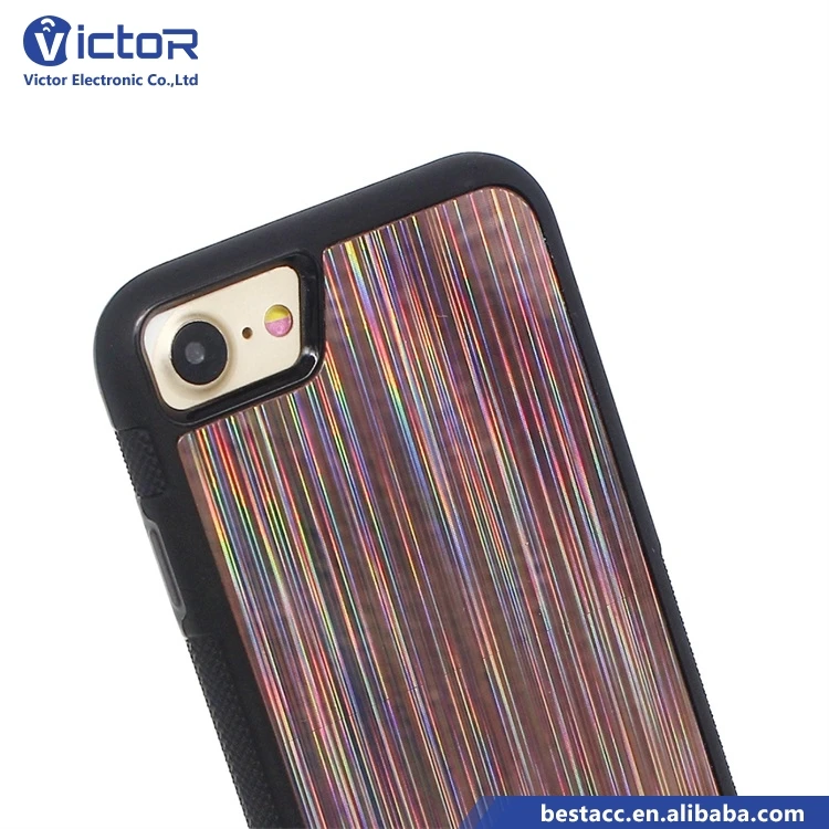 Alibaba Colorful Lights Phone Accessories Clear Mirror Mobile Case For