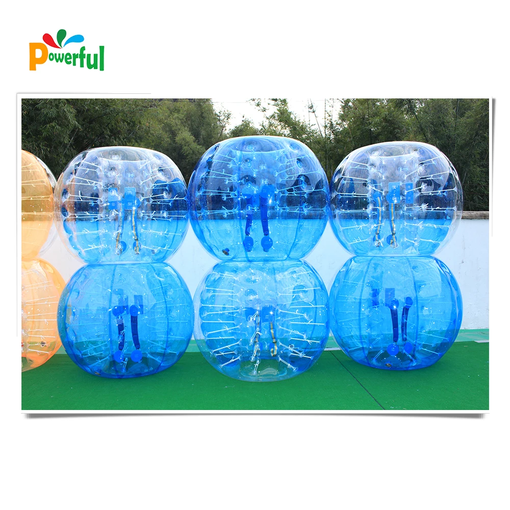 

half red color bubble football ball inflatable balls knockerballs for sale, Can be customized