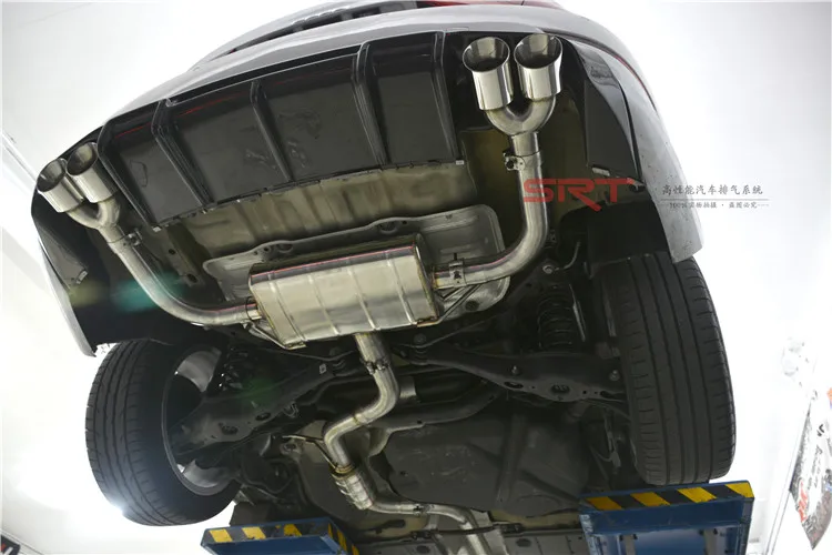 Stainless Steel Material Exhaust System Muffler For Audi A3 S3 Cat Back