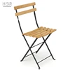 Commercial restaurant and cafe metal steel wooden bistro chair