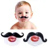 Cute Kissable Mustache Pacifier for Babies and Toddlers Unisex Baby Lips Pacifier - BPA Free Latex Free Made with Silicone Creat