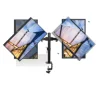 Dual LCD desktop VESA fixed support monitor desktop clamping stand