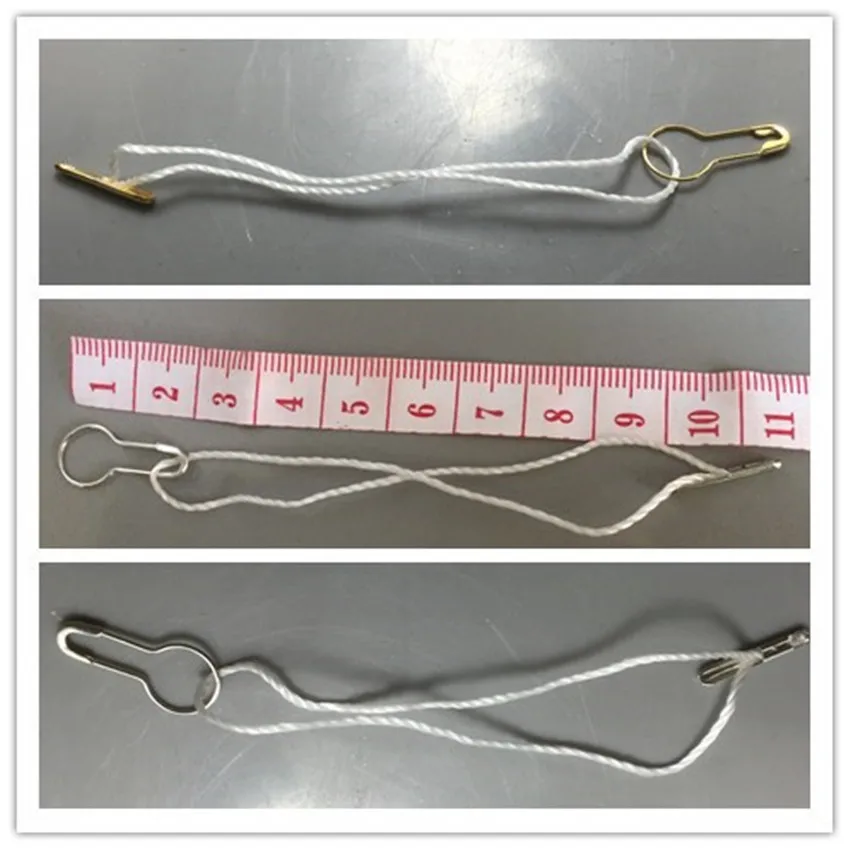 Premade Hang Tag Cord With Safety Pin Garment Price Swing Tag Diy