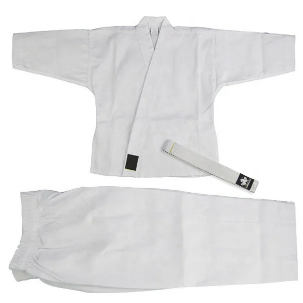 

Custom 100% cotton fabric karate gi karate uniform for sale, White
