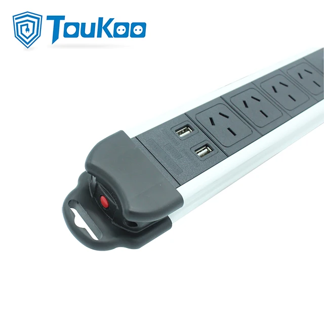 
Dual USB port 4 outlet Australia extension electric socket, power strip with surge protection overload protection 