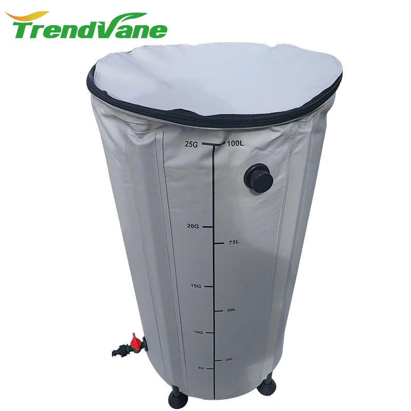 
2018 hot selling collapsible heavy duty PVC water storage tank rain water barrel 25L 