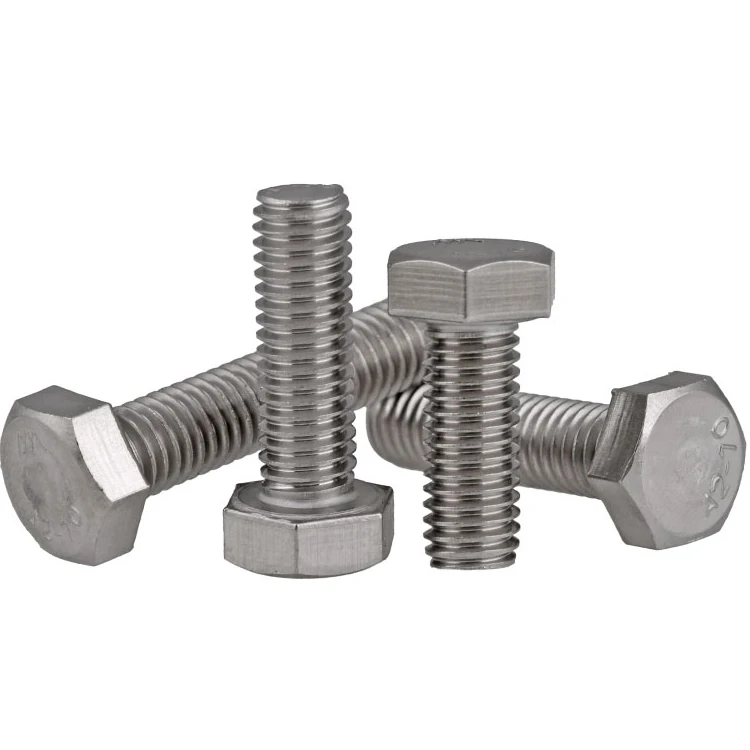 
Standard 1/2'-1' stainless steel 18-8 hex bolts with ISO9001 
