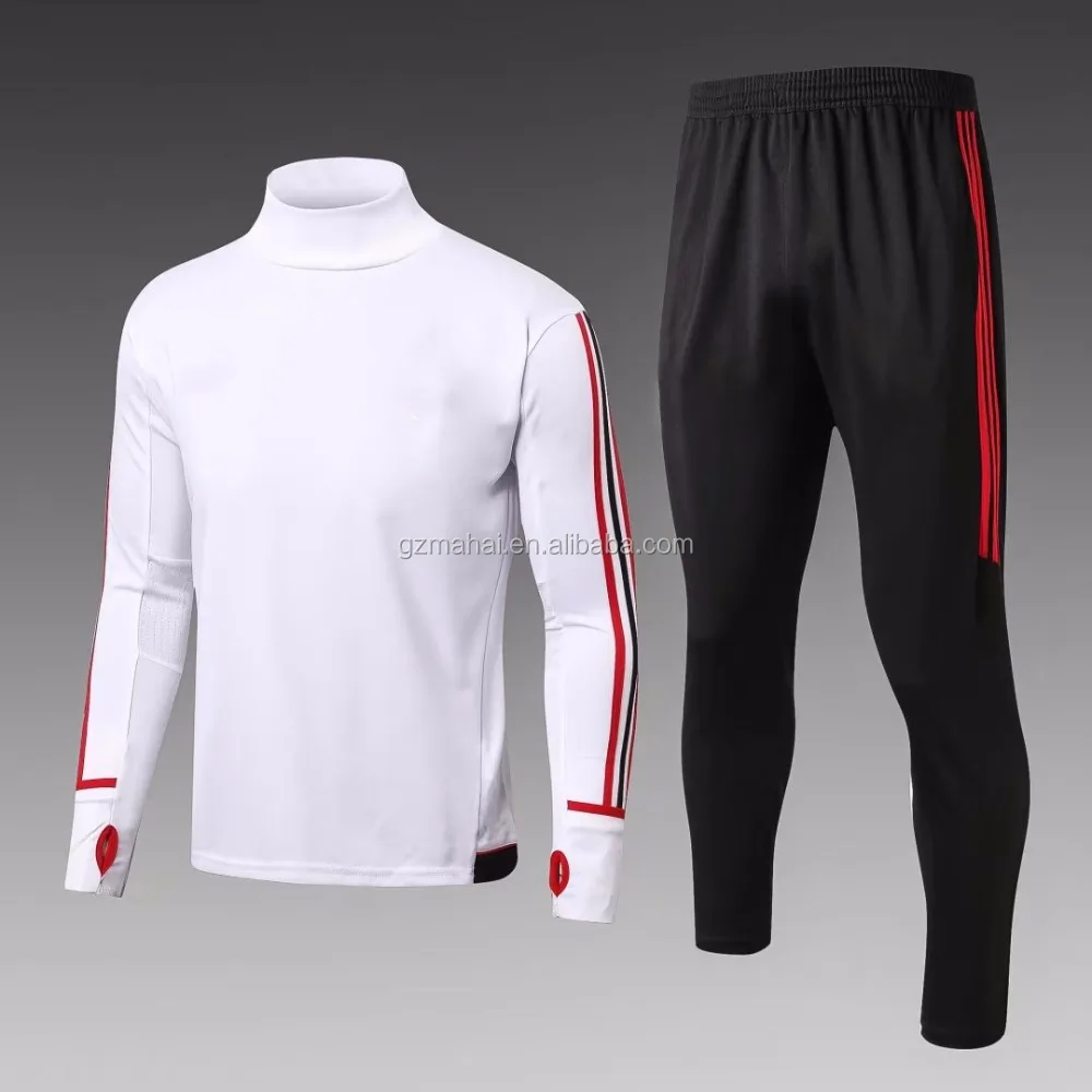 

Custom soccer training wear long sleeve jacket and long pants sets, Custom color