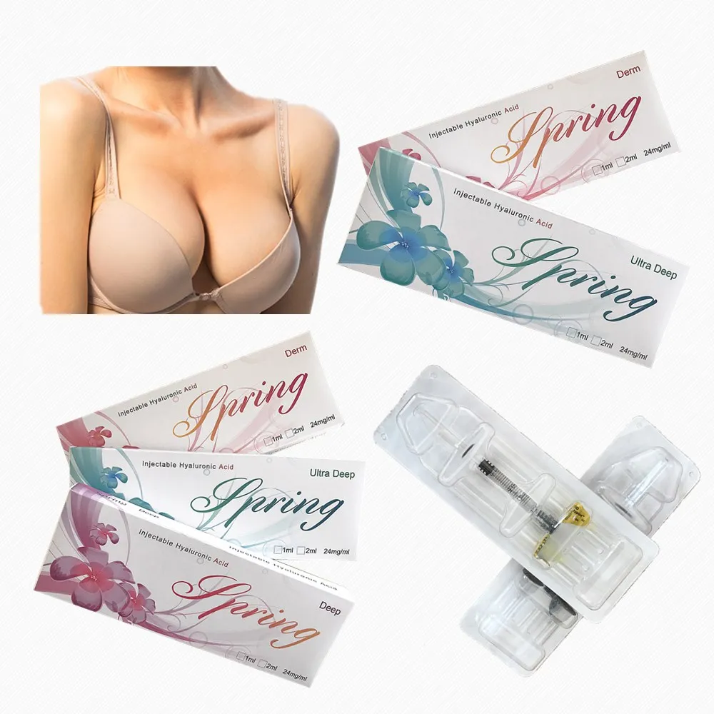 

injectable hyaluronic acid buttock augmentation injection filler breast enlargement HA dermal filler 20ml, Transparent