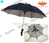 Promotional funny design auto open fiberglass frame 23 inch straight fan umbrella