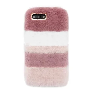 Colourful Plush Fur Phone Case iPhone 10