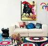 Custom canvas Hand Painted Bullfighting Oil painting Wall Art Deor Painting On Canvas for Wall decor