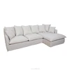 Modern style germany small reclining sectional corner sofa with linen fabric cover