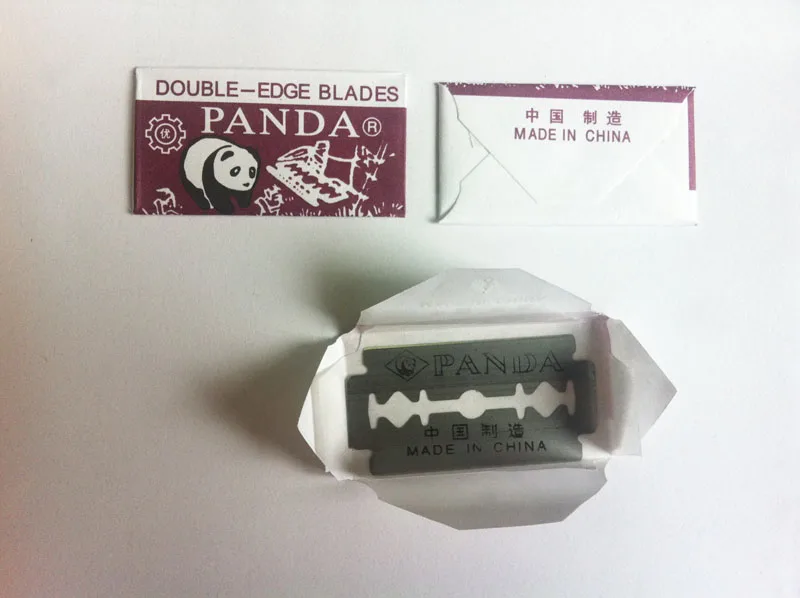 Panda Razor PANDA Double Edge Razor Blades - 10pcs Carbon Steel Safety Razor Blades ...