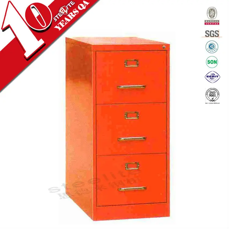 armoire de bureau rouge