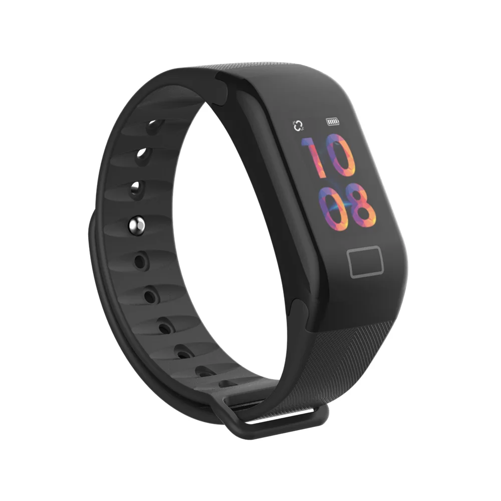 2018 New Color Screen Health Fitness Tracker Heart Rate Monitor Smart Band F1 Plus Smart Bracelet