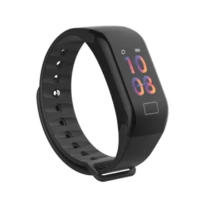 2019 New Color Screen Health Fitness Tracker Heart Rate Monitor Smart Band F1 Plus Smart Bracelet