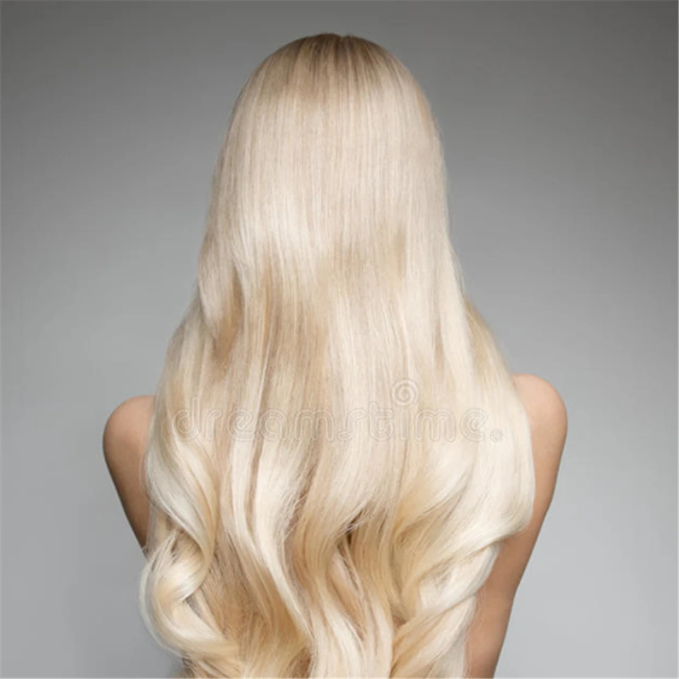 Wholesaler Brazilian blond hair full ending double weft color 613 blond hair straight weave unprocessed hair