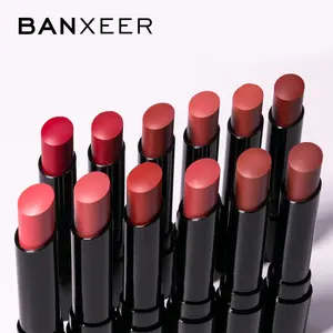 BANXEER Brand Lipsticks Wholesale in China Velvet Matte Long-wearing 12 Color Lipstick