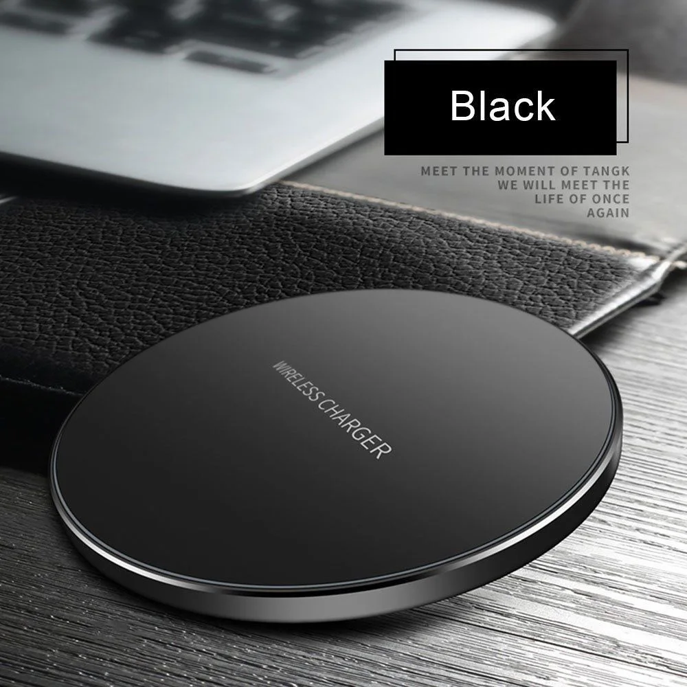 

Hot Sale FBA 9V 1.5A 5V 2A wireless charging pad 10W Fast Qi wireless charger For Samsung S8 Note 8 for iphone