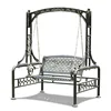 Patio garden metal steel iron hanging swing chair