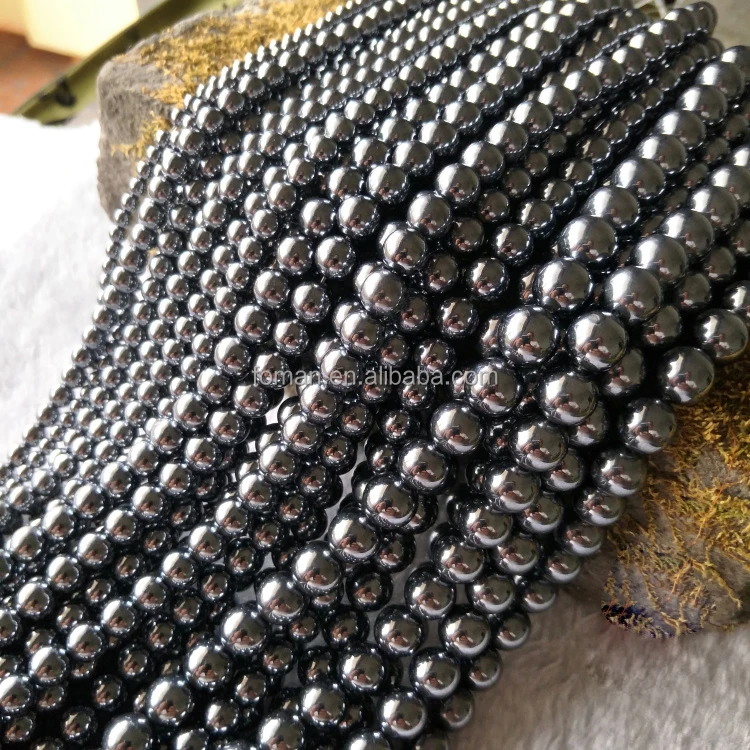 

10mm round natural terahertz beads
