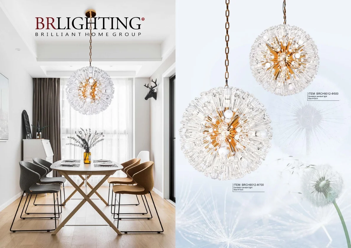 Modern Design Glass Pendant Light Handmade Glass Chandelier for Hotel Living Room