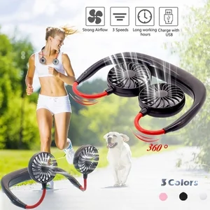Wearable USB Rechargeable Neck Fan Design