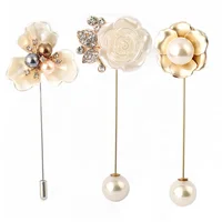 

Wholesale cheap diamond flower hijab pin brooch