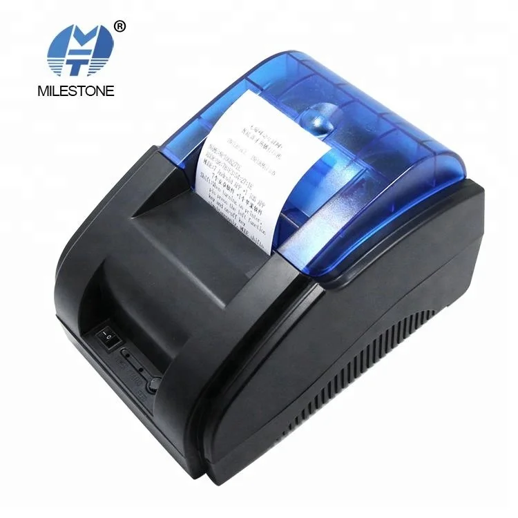 

Cheap desktop 58mm thermal receipt printer with USB and bluetooth MHT-P58A, Black and blue