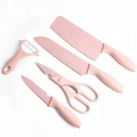 

New design western style stainless steel gift kitchen knife set