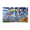 Funny Flag Summer Flag Beach Cartoon Sunny Fun Seals Decorative Holiday Party Sunshine Flag